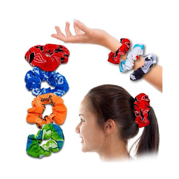 3080-Scrunchies Custom Printed Made in Canada