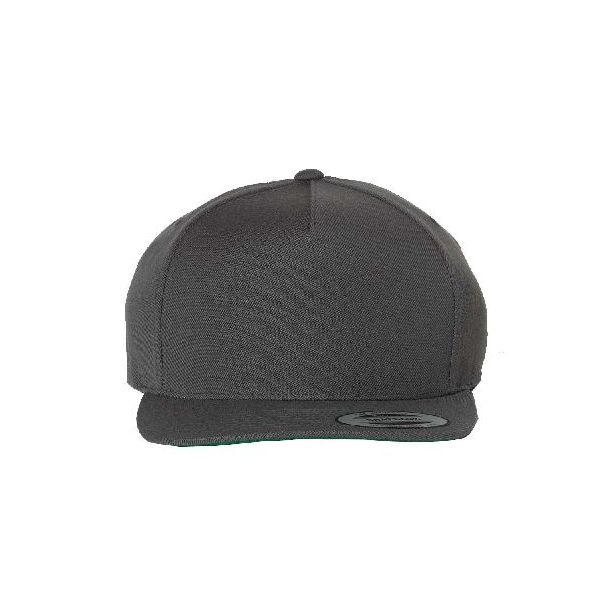 YU5089M-Yupoong Premium Five-Panel Snapback Cap Custom Embroidered
