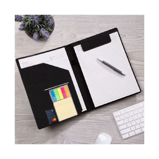 TBC808-Sandel Portfolio w/Sticky Notes & Note Pad Custom Printed