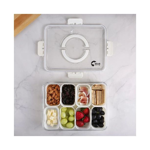 Charcuterie-To-Go Snack Tray 9 1/2″ W x 12″ L x 2 3/4″ H (Min 25)