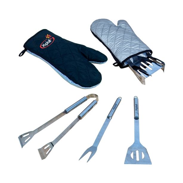 BQ4023 | Bbq Tool Set In Mitt