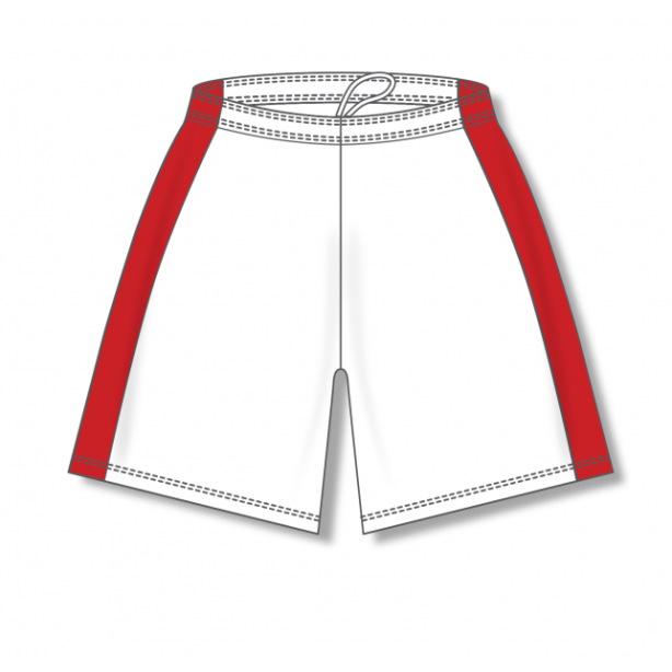 Dry-Flex with Side Inserts Basketball Shorts - White/Red