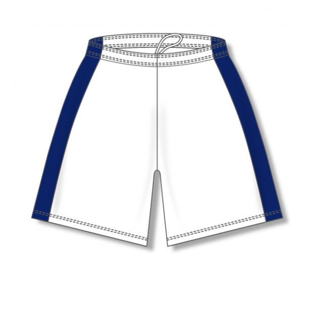 Dry-Flex with Side Inserts Basketball Shorts - White/Navy