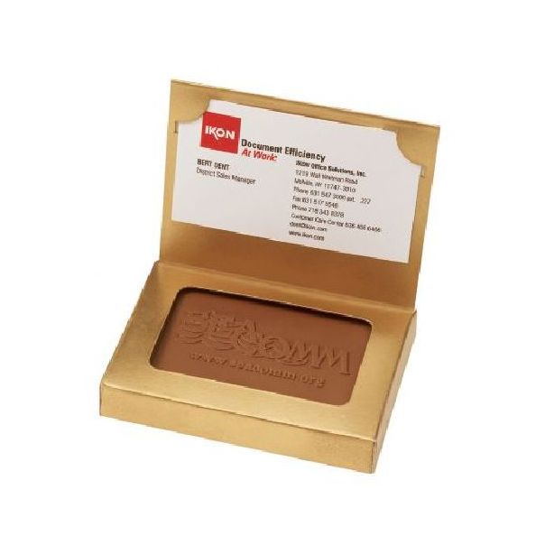 Custom Chocolate Cookies - Cookie Business Card Box Item #CBCB