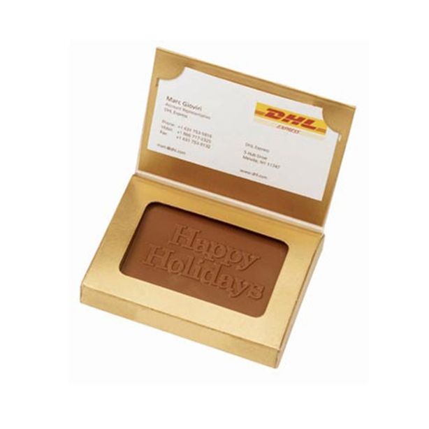 EC1-INV Molded Chocolate in Business Card Gift Box