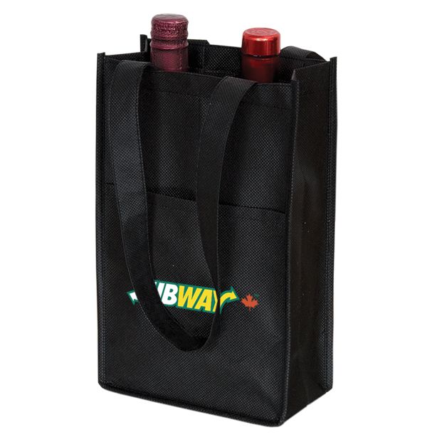 Non-Woven Two Bottle Wine Bag