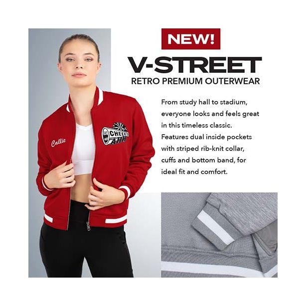 223547 V-STREET FULL ZIP JACKET
