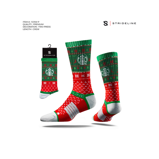 1CRW-P-UGLY-Ugly Sweater Premium Crew Socks Sublimated