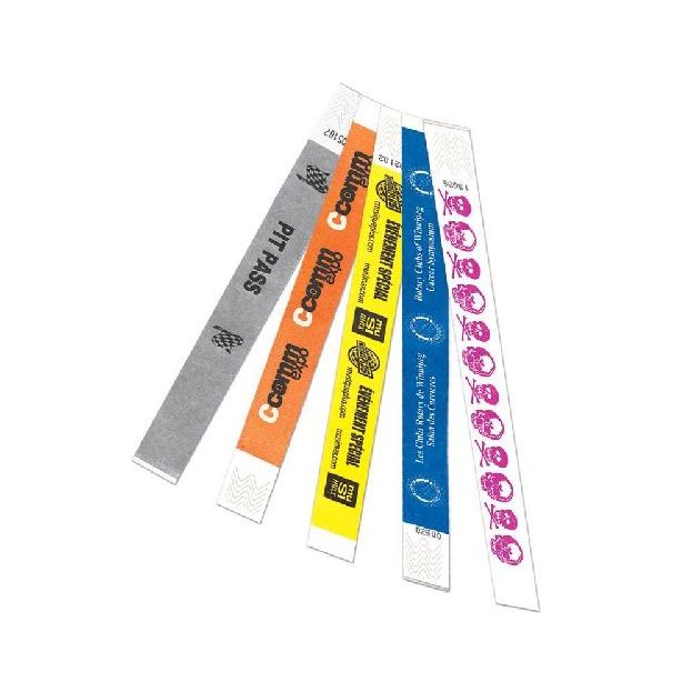 Tear Proof Wristband, Silkscreen