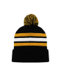 A1830 Cuff Toque & PomPom 30 Hockey colors Custom Embroidered