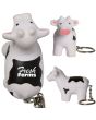 GK110 Custom Printed Cow Keychain Stress Reliever