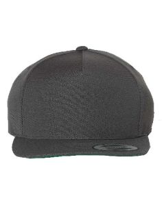 YU5089M-Yupoong Premium Five-Panel Snapback Cap Custom Embroidered