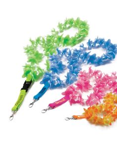 LCDLEI34 Lanyards Aloha Lei Custom Printed