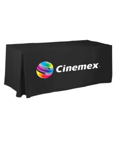 Table Cover Box Style / Tablecloth for 8' Table, Sublimated 100% Polyester (closed back)