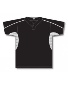 BA1745 One Button Baseball Jerseys (Min 12)  12 Colors