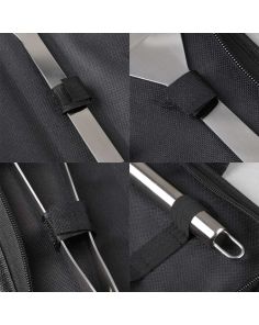 BBQ 3 Pc. Stainless Utensil Set With Case - (Min 25)