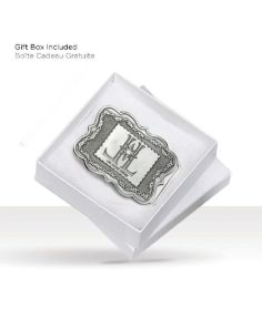 Belt Buckle Pewter 2" x 3" (Min 50) Made in Canada