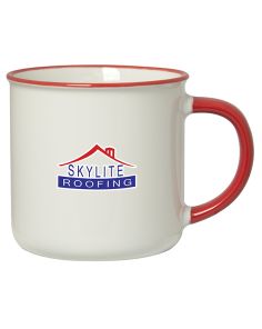 CM9161 | Spring 350 Ml. (12 Fl. Oz.) Mug With Coloured Rim/Handle