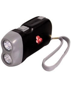 CT3472 Flashligh - 2 LED Hand Press 4″ W x 2 1/4″ H x 3/4″ D