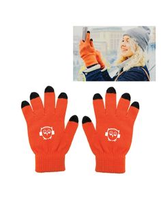 Gloves -  Knit Touch Screen Gloves Custom Printed  (Min 50)