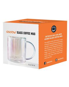 Asobu Iridescent Glass Coffee Mug 12 OZ / 341 ML (MIN 72)