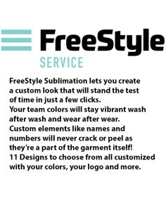 Freestyle Sublimated Turbo Crew Neck Baseball Jersey (Min 12)