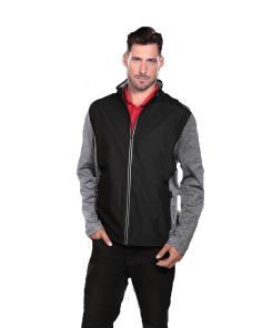 Men's Lightweight Performance Jacket w/ 3M Reflectivity and Jersey Melange