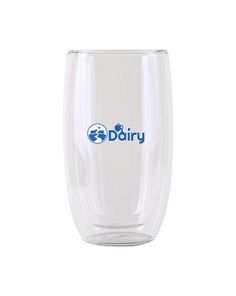 Double Wall Clearview Borosilicate Glass Cup 13.5OZ/400ML (MIN 25)