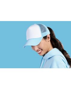 Trucker Hat 5-Panel Foam Snap Back Trucker Cap Custom Embroidered (Min 12)