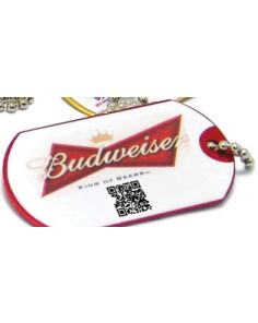 Full Color Plastic Dog Tag w/ QR Code Item # DOGTAGFC-QR