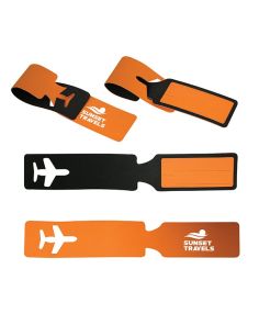 Luggage Tag Airplane 9.75” W x 1.625” H 