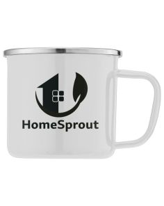 "A" Wyoming - 13 oz. Stainless Steel & Enamel Campfire Mug (Min 50)