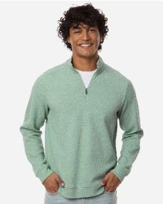 Men's Spirit Textured Quarter-Zip Pullover - NE725