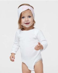 Rabbit Skins - Infant Long Sleeve Baby Rib Bodysuit (Min 12)