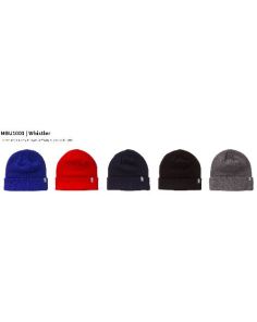 #1 Cuff Toque Unisex WHISTLER, Acrylic, Custom Embroidered (Min 12)