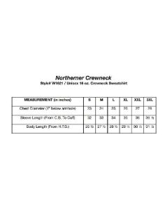 Redwood Northerner Crewneck Sweatshirt 16oz Made in Canada Custom Embroidered (Min 12)