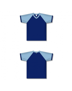V-Neck Volleyball Jerseys - Navy/Powder
