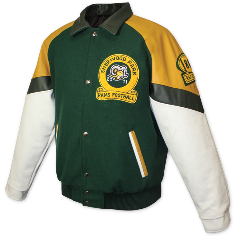 Custom Embroidered Melton / Varsity Leather Jackets in Toronto
